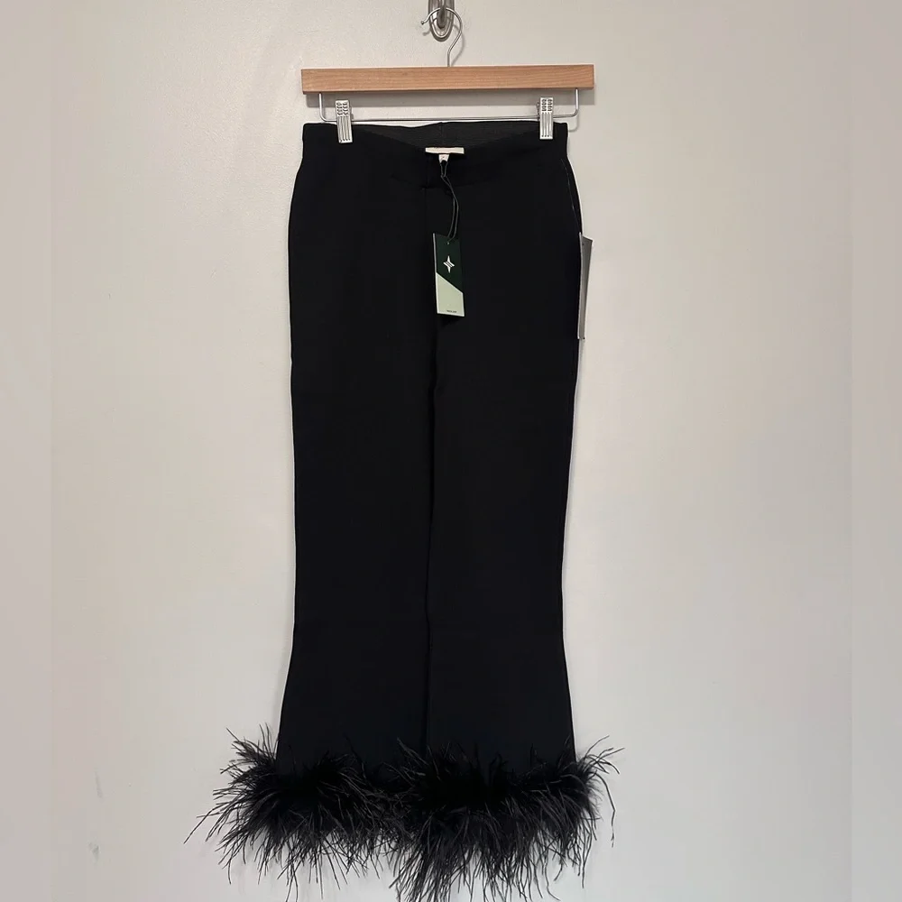 TUCKERNUCK Black Feather Compression Knit Ashford Pants NEW - Picture 8 of 13